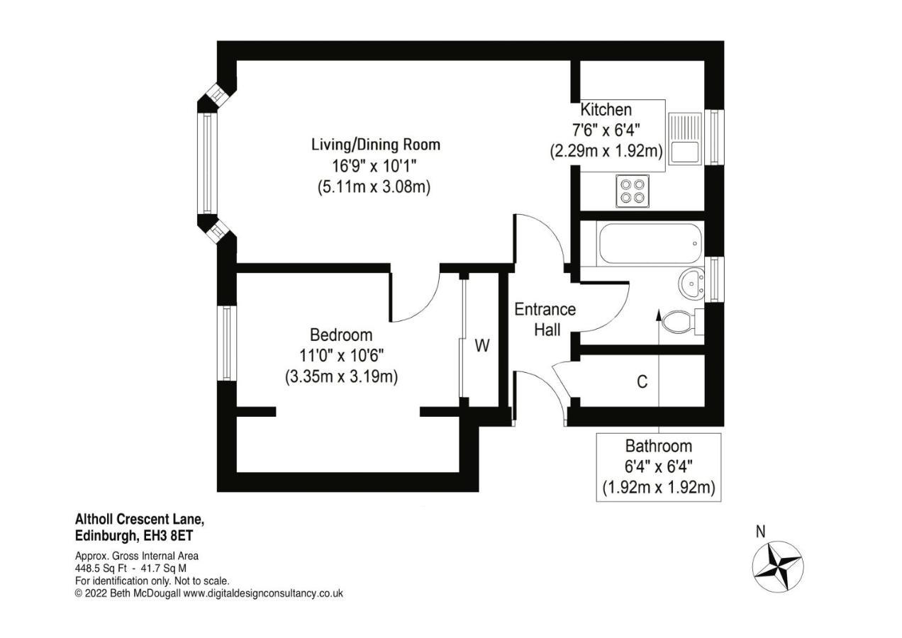 Cosy 1 Bedroom In The West End EDI Eksteriør bilde
